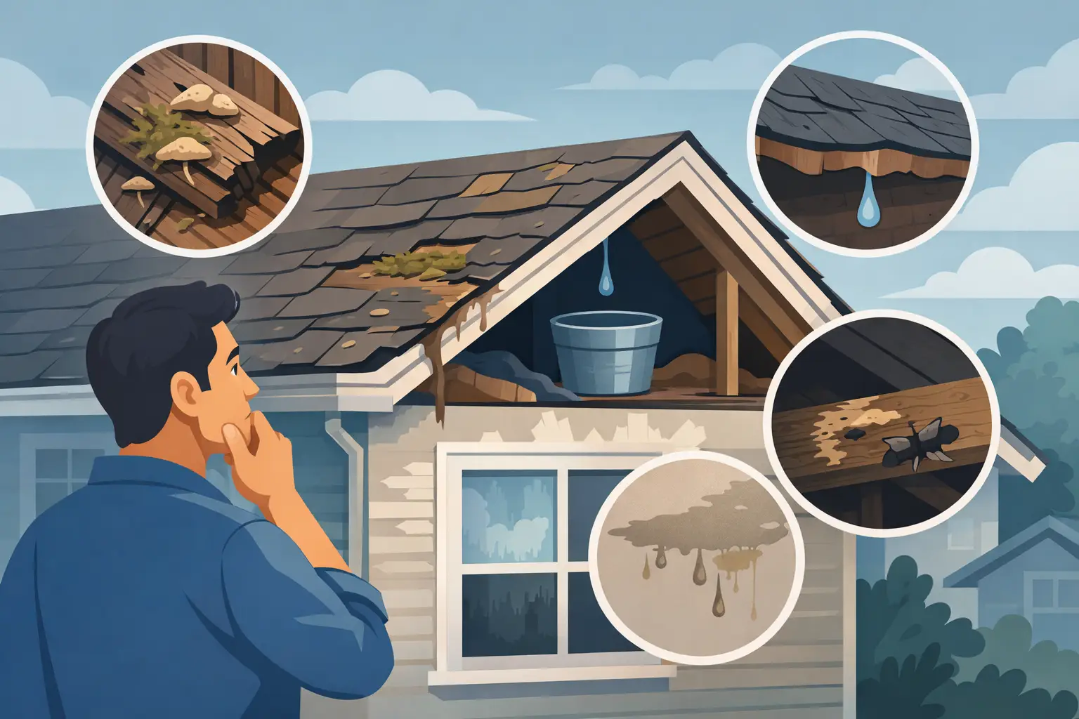 9 Top Signs of Roof Rot Homeowners Miss