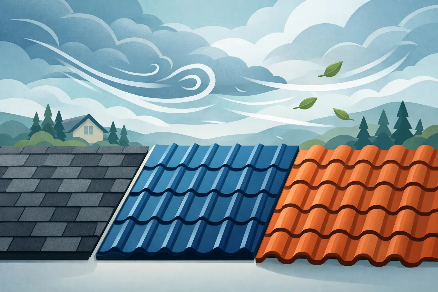 Best Roofing Materials for Wind