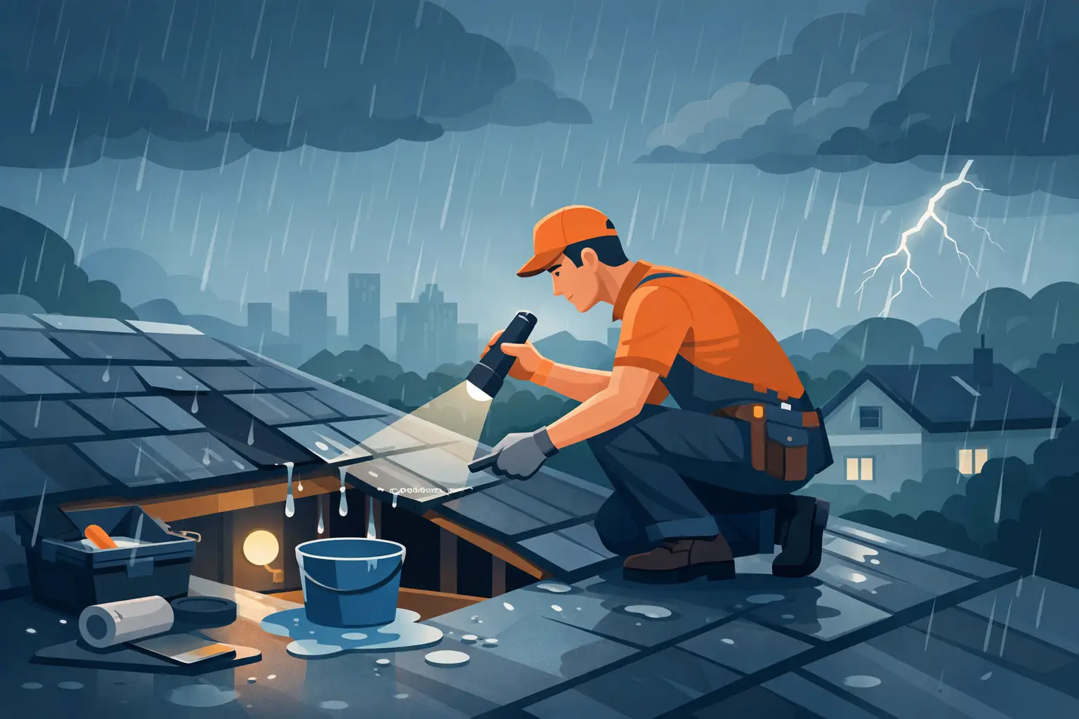 Roof Leak Repair After Heavy Rain: What to Do