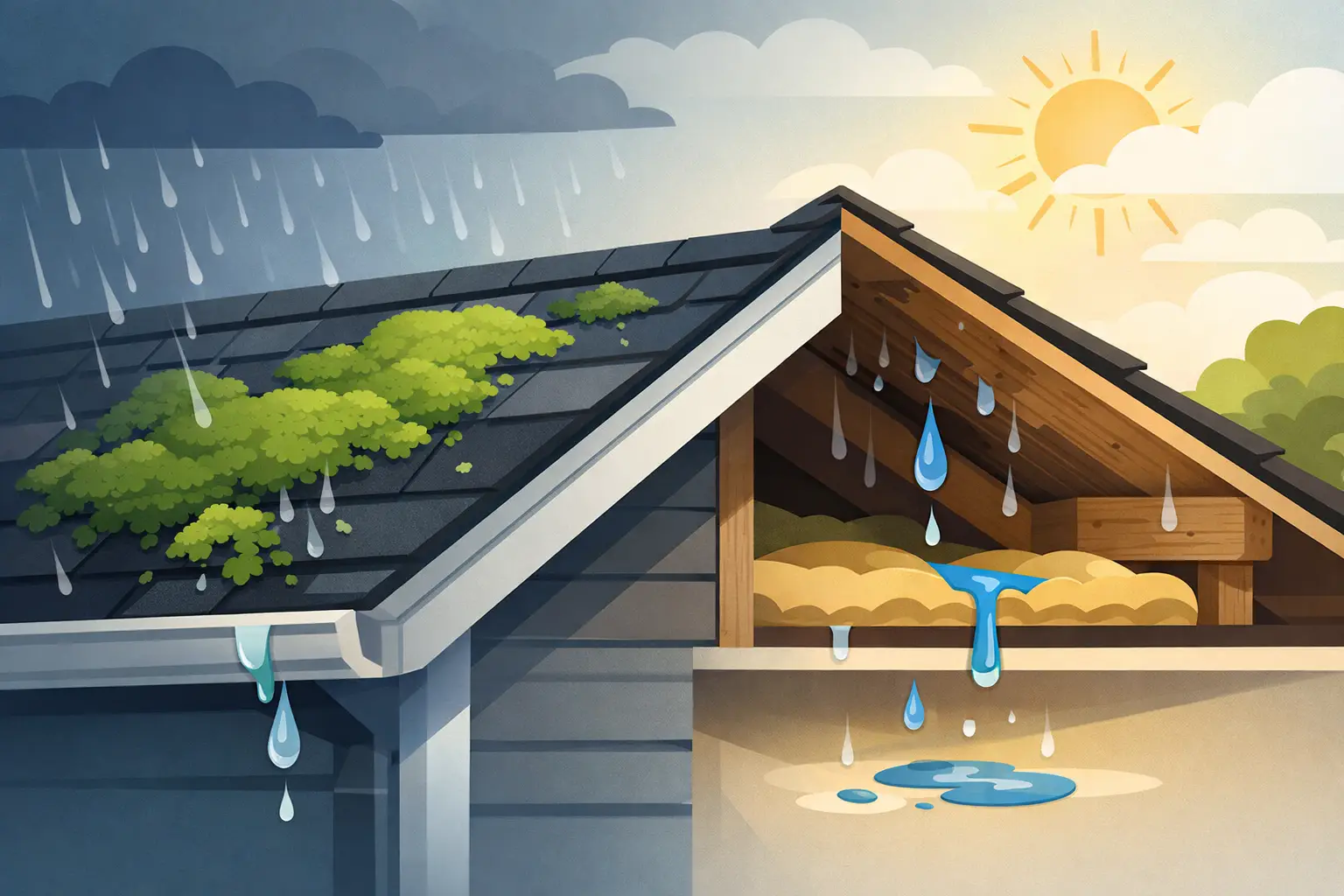 Can Roof Moss Cause Leaks? Yes – Here’s How
