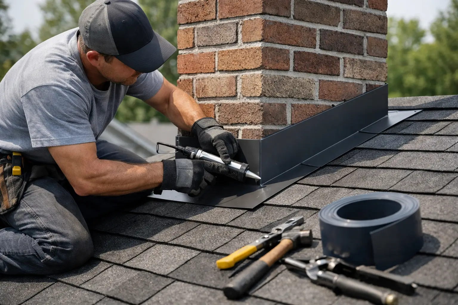 A Roof Flashing Repair Example Done Right
